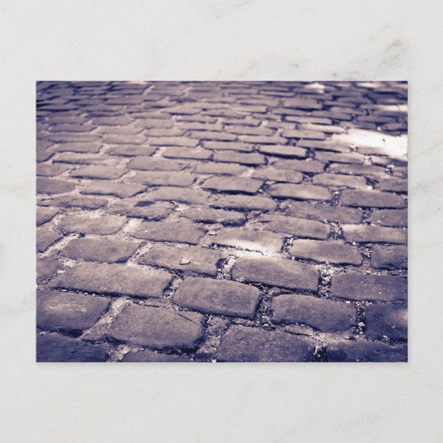 Carte Postale Gros plan sur une rue pavée (Devant)