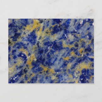 Carte Postale Gros plan sur une sodalite bleue
