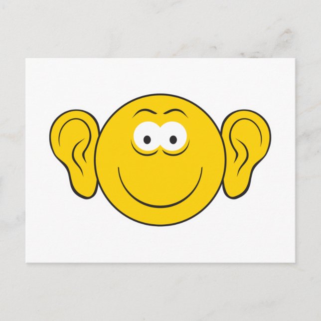 Carte Postale Gros visage des oreilles (Devant)