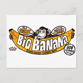 Carte Postale Grosse gomme à la banane