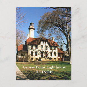 Carte Postale Grosse Point Lighthouse, Illinois Postcard
