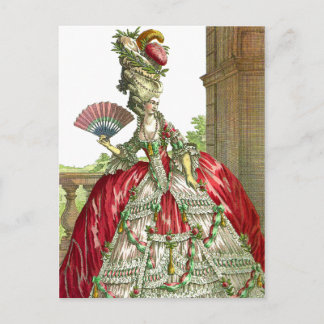 Carte Postale Grosse robe Gros cheveux