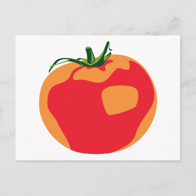 Carte Postale Grosse tomate rouge (Devant)