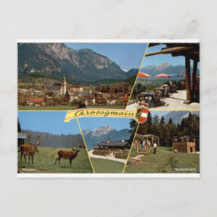 Carte Postale Grossgmain Multivues Alpine Vintage Autrichien