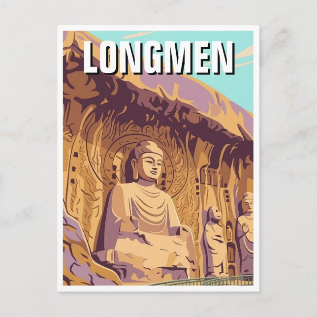 Carte Postale Grotes de Longmen (Devant)