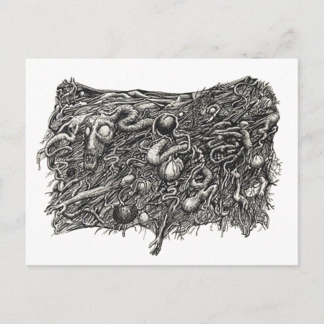 Carte Postale Grotesque Numéro 1, par Brian Benson (Devant)