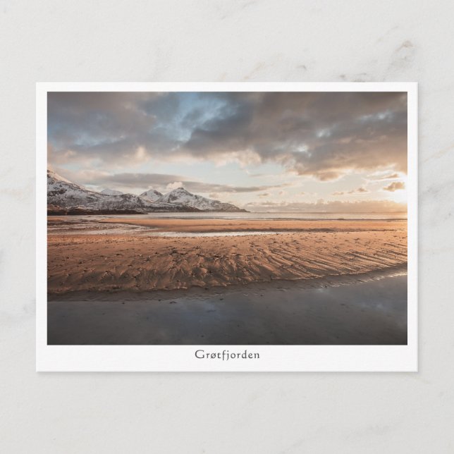 Carte Postale Grotfjorden Norvège (Devant)