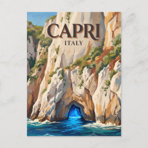 Carte Postale Grotte Bleue Capri Italie