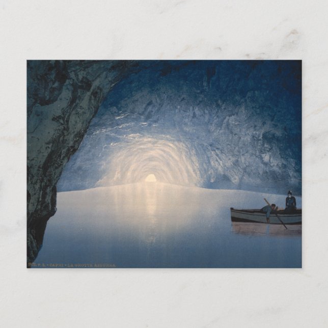 Carte Postale Grotte bleue, Île de Capri, Campanie, Italie (Devant)