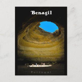 Carte Postale Grotte de Benagil - Art de voyage Algarve