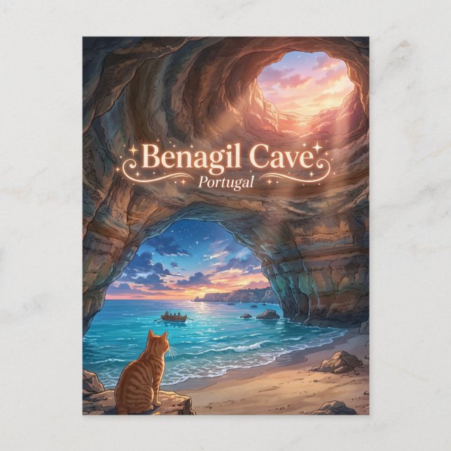 Carte Postale Grotte de Benagil Portugal (Devant)