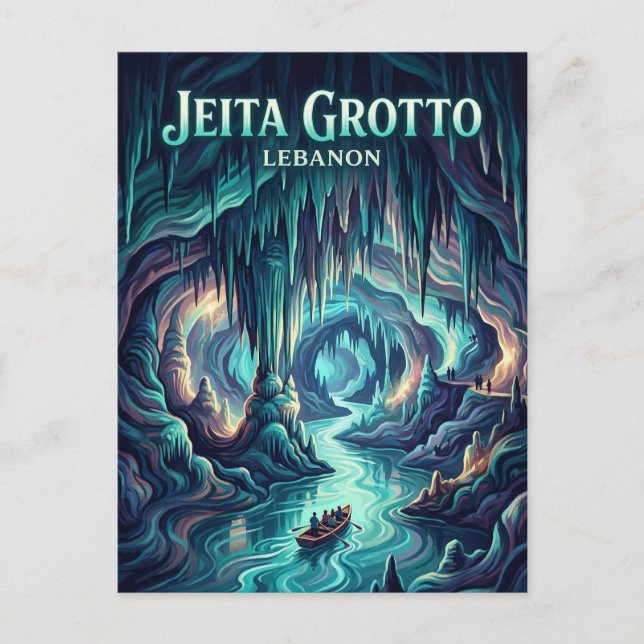 Carte Postale Grotte de Jeita Liban (Devant)