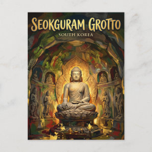 Carte Postale Grotte de Seokguram Corée du Sud