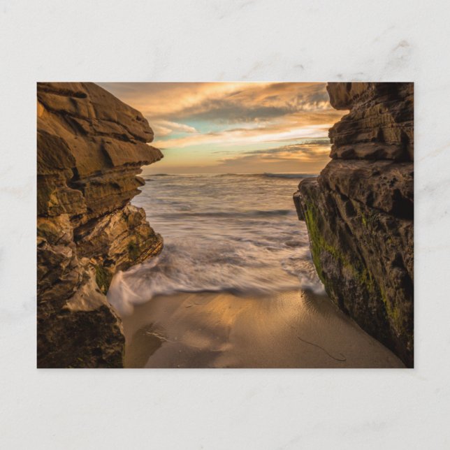 Carte Postale Grotte marine à Windansea Beach (Devant)