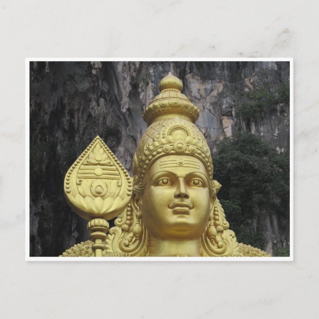 Carte Postale grottes batu seigneur murugan (Devant)