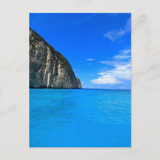 Carte Postale Grottes bleues Zakynthos Grèce (Devant)