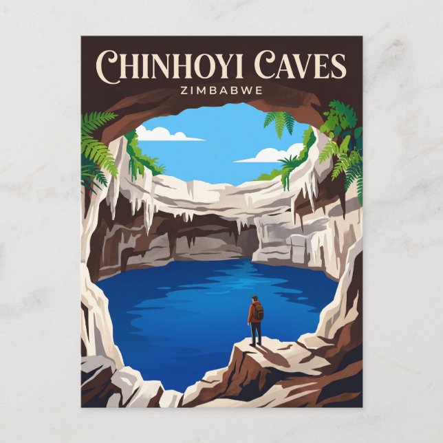 Carte Postale Grottes de Chinhoyi Zimbabwe (Devant)