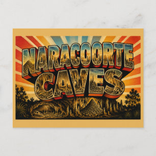 Carte Postale Grottes de Naracoorte SA Australie Site Fossile Ar