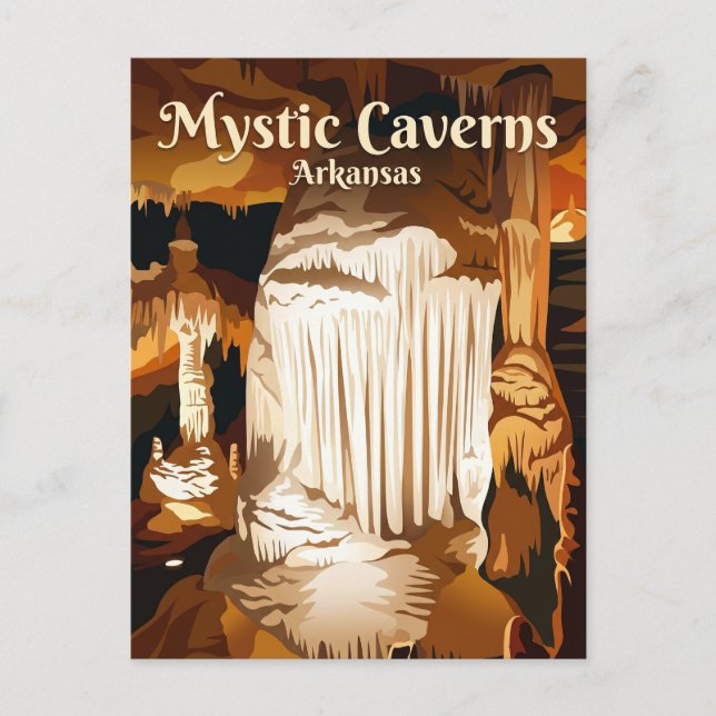 Carte Postale Grottes Mystiques Arkansas (Devant)