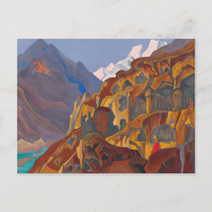 Carte Postale Grottes sacrées, 1932 par Nicholas Roerich