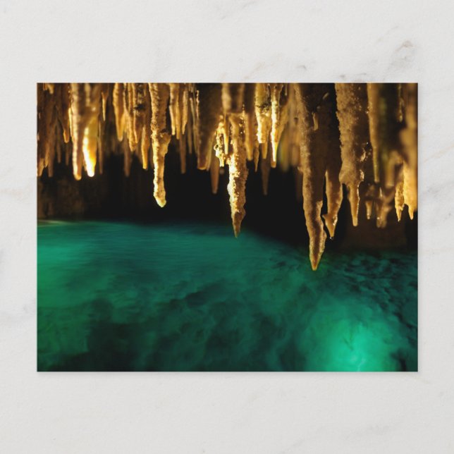 Carte Postale Grottes souterraines dans l'eau (Devant)