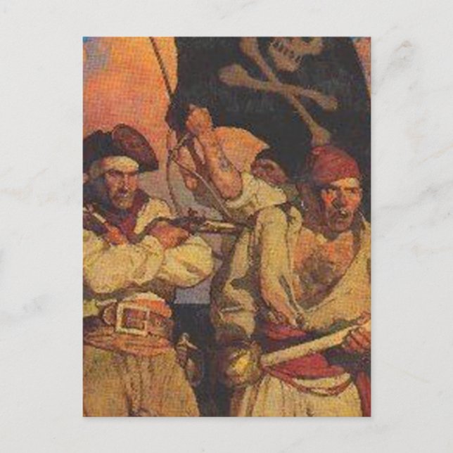 Carte Postale Groupe de Buccanneers (Devant)