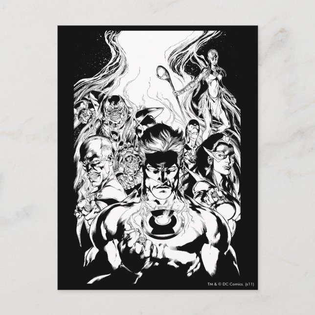 Carte Postale Groupe de Lanternes abattus (Devant)