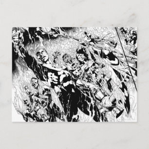 Carte Postale Groupe de lanternes vertes