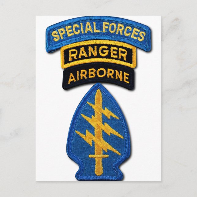Carte Postale Groupe des forces spéciales Green Berets FC SFG SO (Devant)