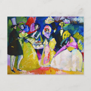 Carte Postale Groupe en Crinolines par Wassily Kandinsky