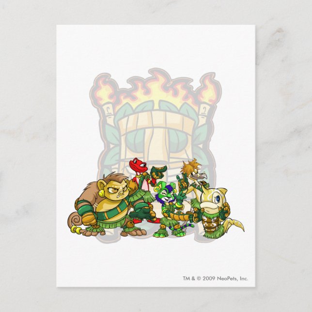 Carte Postale Groupe Mystery Island (Devant)