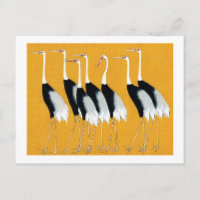 Grue à couronne rouge japonaise - Ogata Korin - Ar