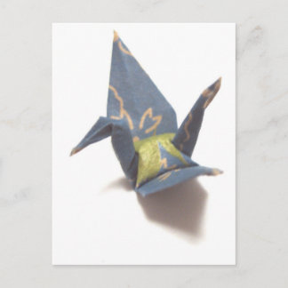 Carte Postale Grue en papier