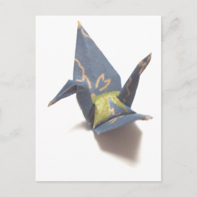 Carte Postale Grue en papier (Devant)