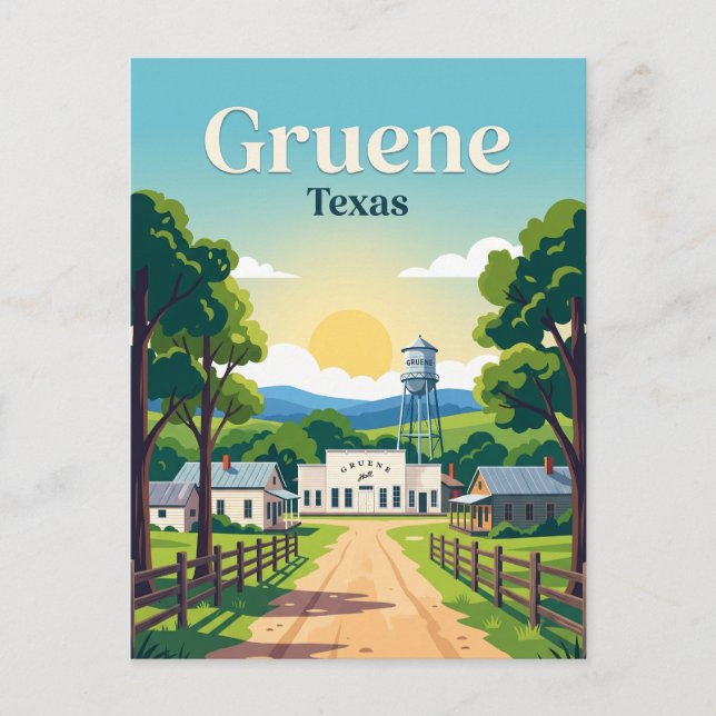 Carte Postale Gruene États-Unis (Devant)