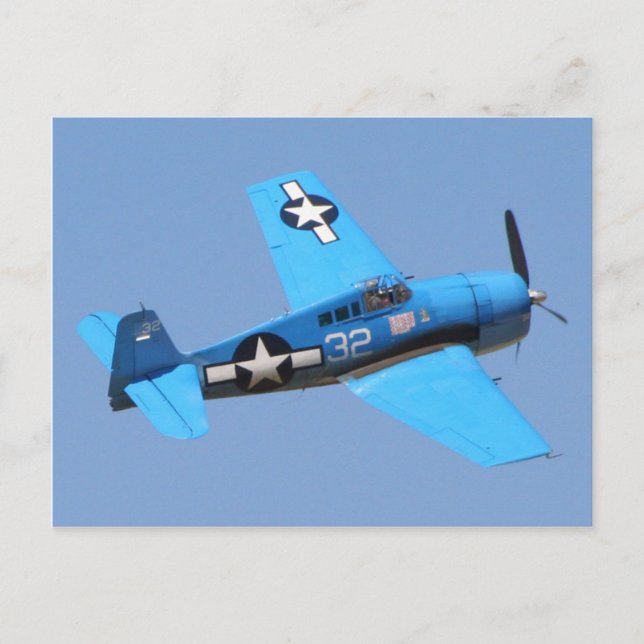Carte Postale Grumman F6F Hellcat (Devant)