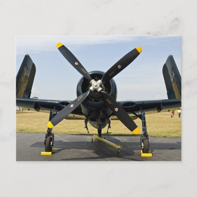 Carte Postale Grumman F8F Bearcat Navy Carrier Fighter sur (Devant)