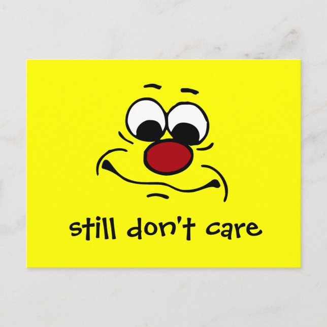 Carte Postale Grumpey faciale apathique (Devant)