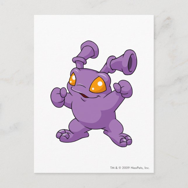 Carte Postale Grundo Purple (Devant)