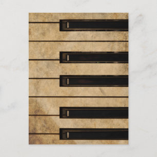 Carte Postale Grunge piano vintage