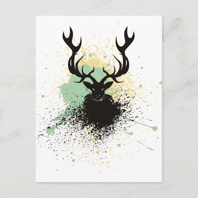Carte Postale Grunge Stag (Devant)