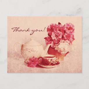 Carte Postale Grunge victorian vintage tea party