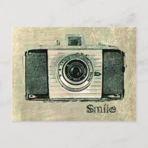 Carte postale Grunge Vintage Caméra