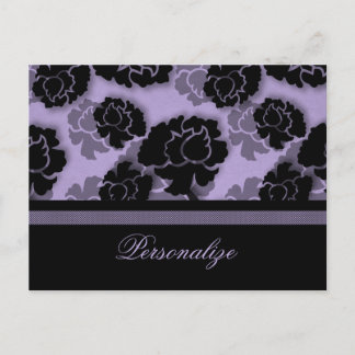 Carte postale Grungy Floral Decadadence, Lavande