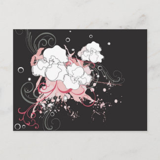 Carte postale Grungy flowers