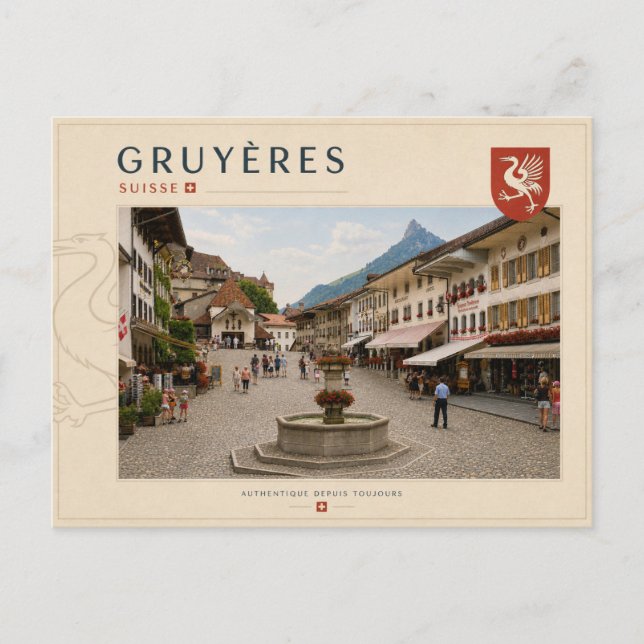 Carte Postale Gruyères - Suisse (Devant)