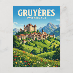 Carte Postale Gruyères Suisse