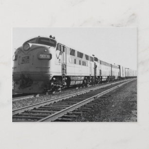 Carte Postale GTW Diesel Engine #9008 Train #92 Est