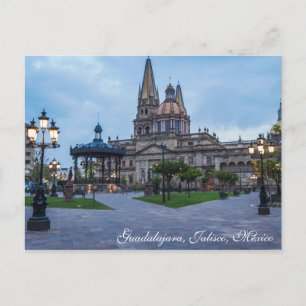 Carte Postale Guadalajara, Jalisco, Plaza de Las Armas