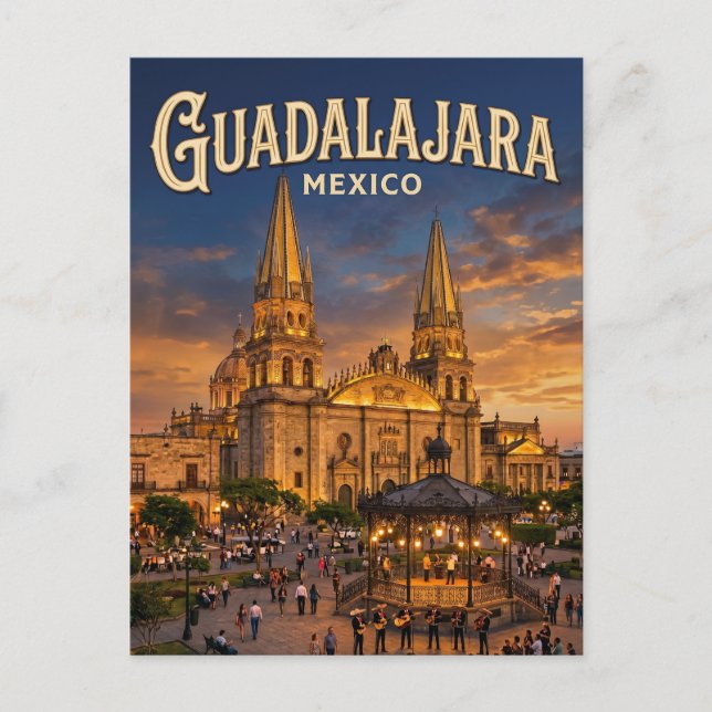 Carte Postale Guadalajara Mexique (Devant)